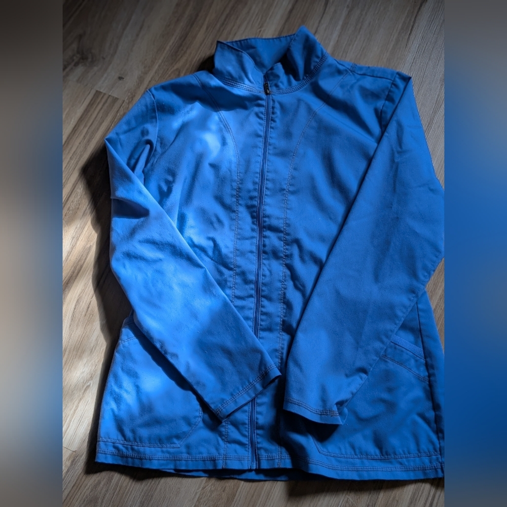 Women Dickies Medium Blue Soft shell Windbreaker Springcore Outdoors Retro 90s - Picture 2 of 8